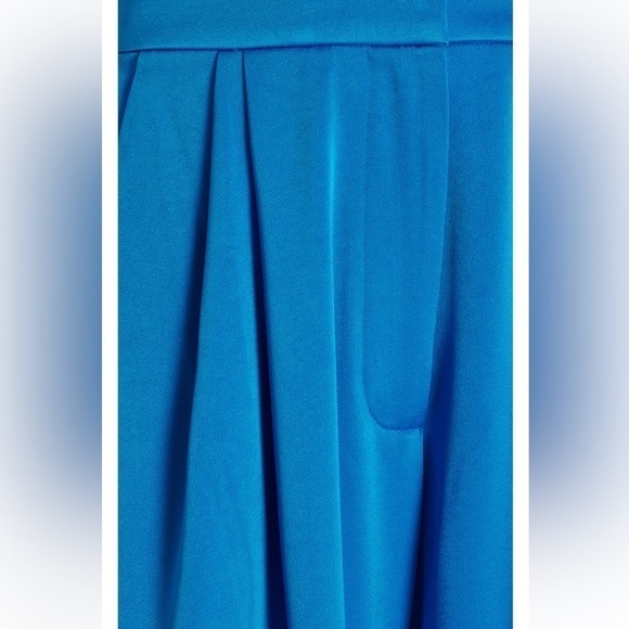 NWT Alex Perry Blue Hutton Pleated Satin Crepe Wide-Leg
Pants sz 0 - Picture 7 of 10
